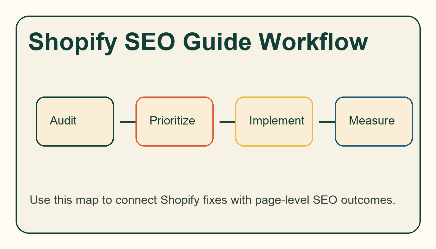 Shopify SEO Guide: How to Build a Search System for Your Store workflow