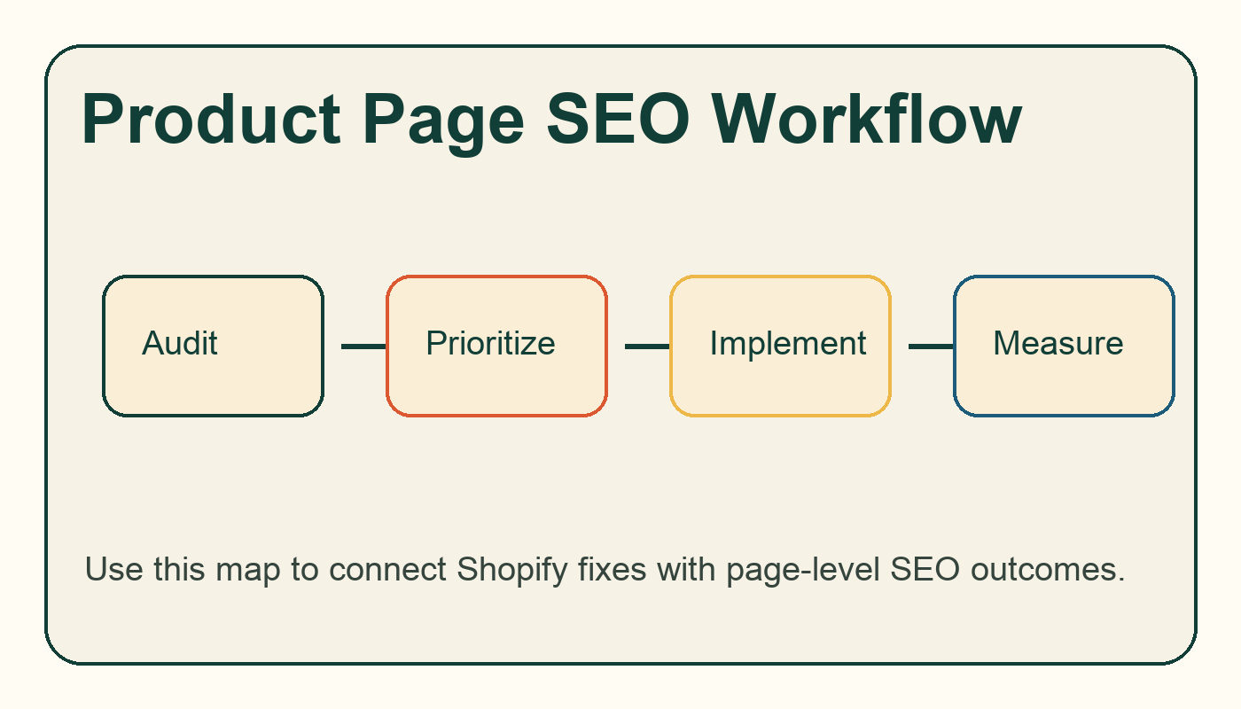 Shopify Product Page SEO: How to Write PDPs That Rank and Convert workflow