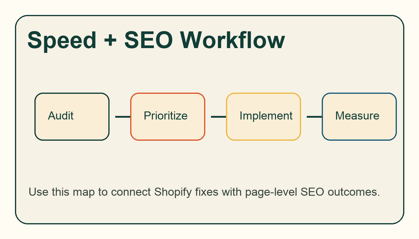 Shopify Speed Optimization and SEO: What Actually Matters workflow