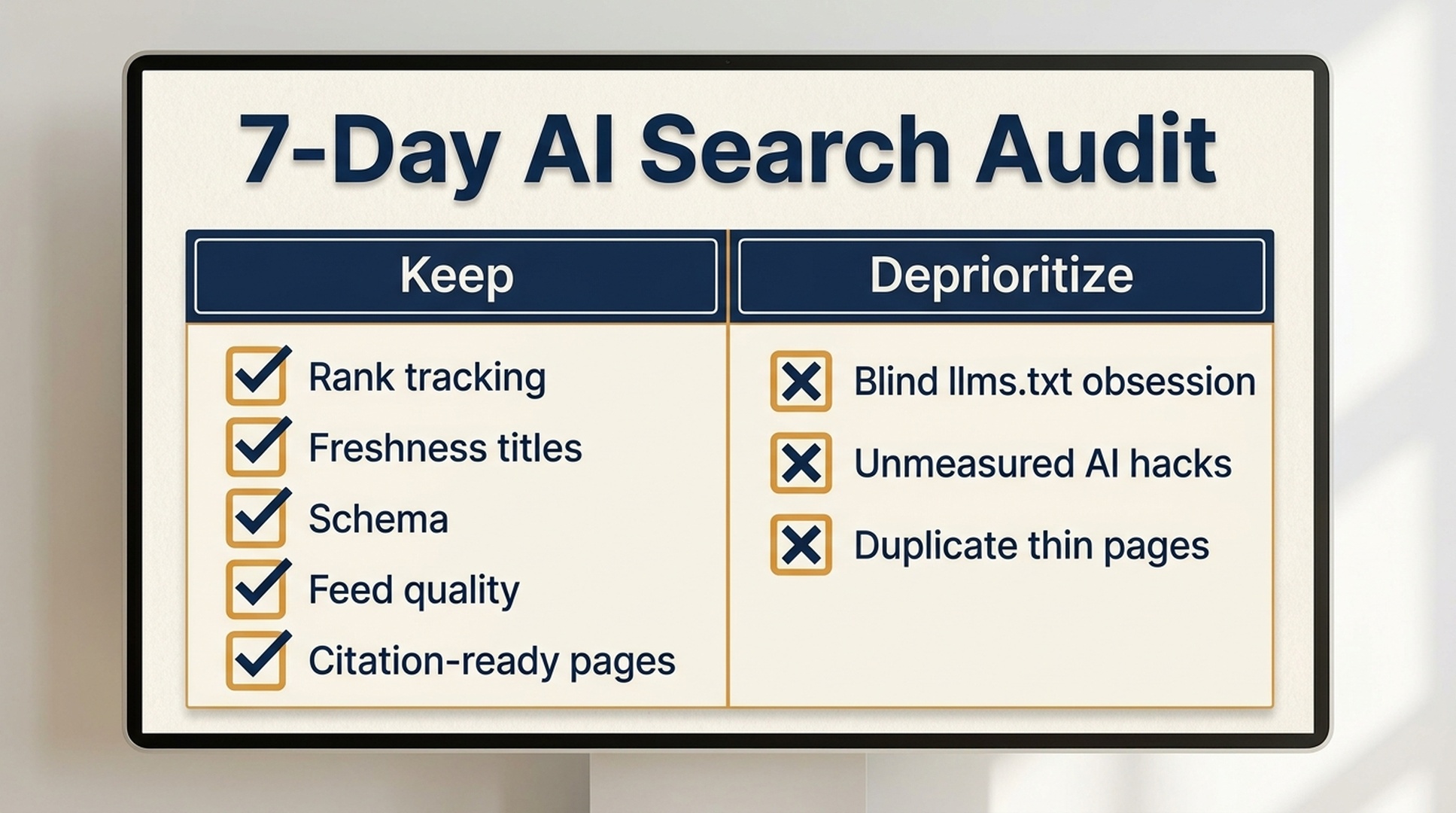 7-Day AI Search Audit