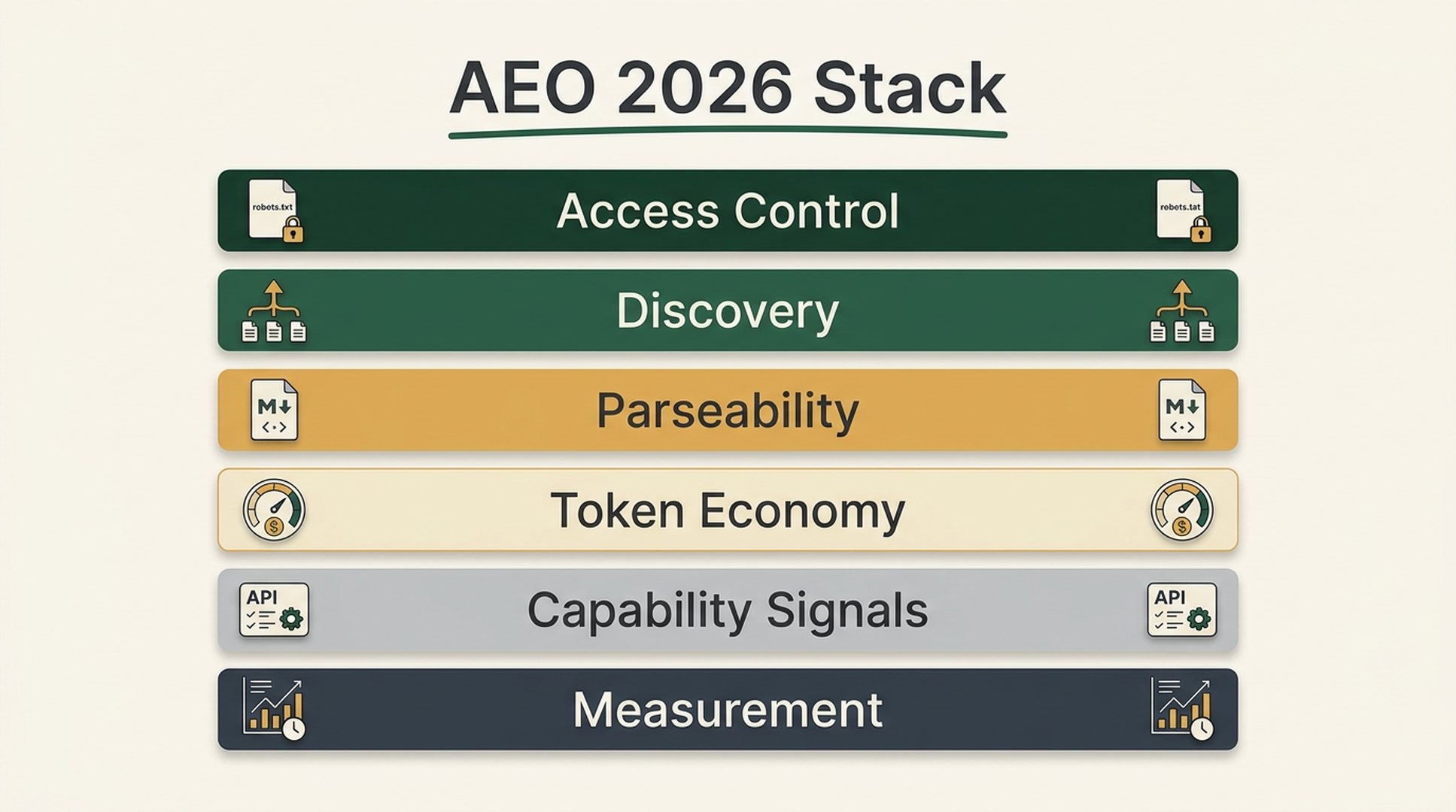 AEO 2026 agent-readable content stack