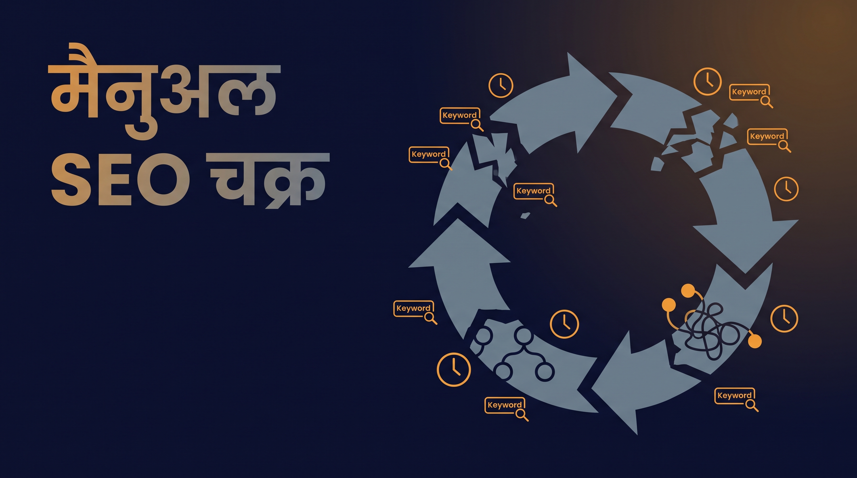 पारंपरिक मैनुअल SEO चक्र