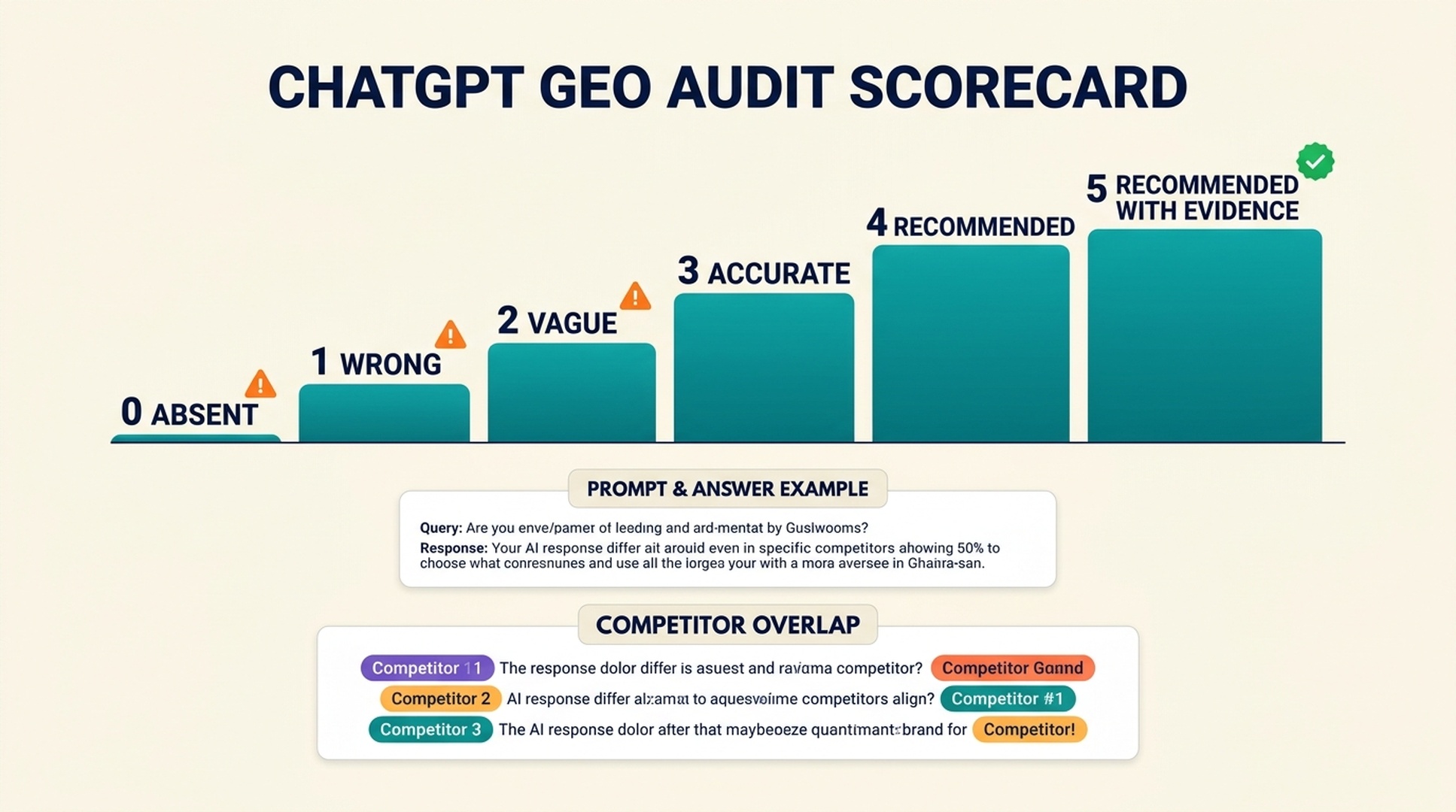 ChatGPT GEO audit scorecard