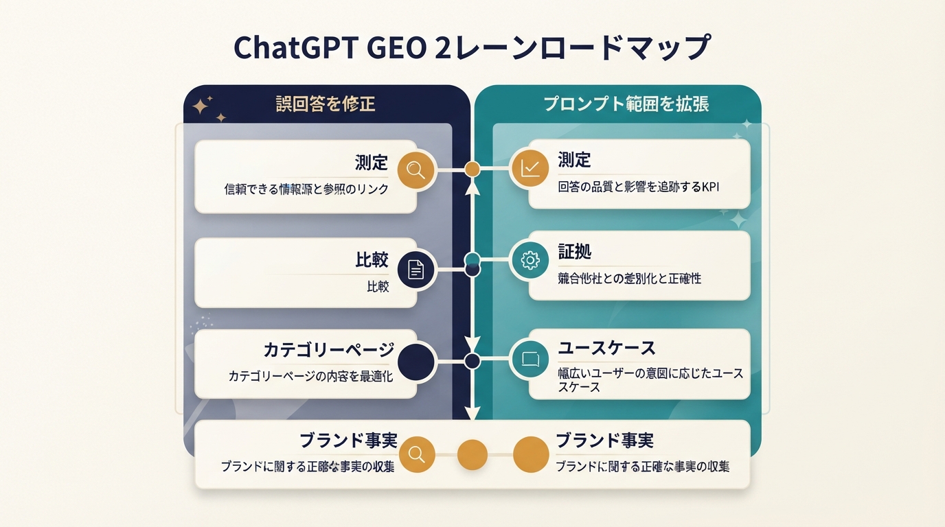 ChatGPT GEO 2レーンロードマップ