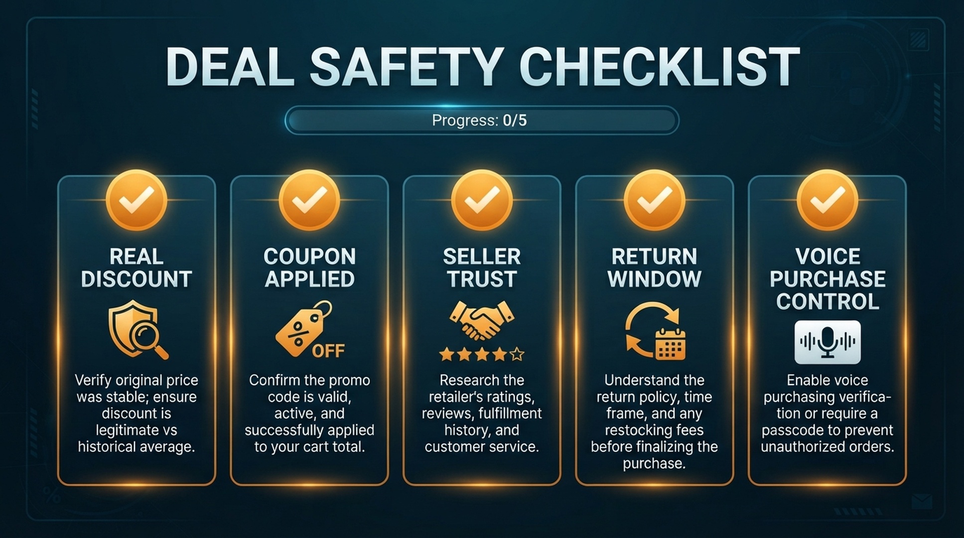 Deal Safety Checklist