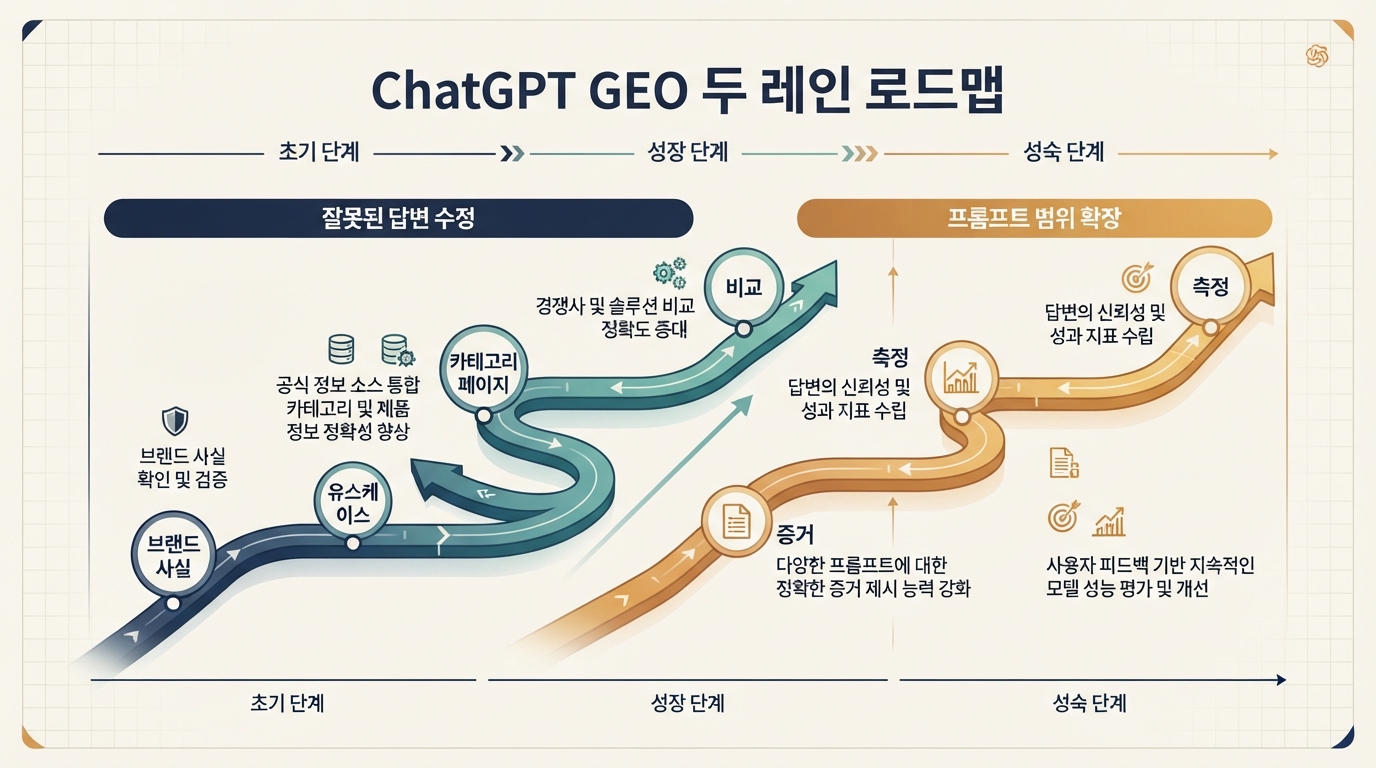 ChatGPT GEO 두 레인 로드맵