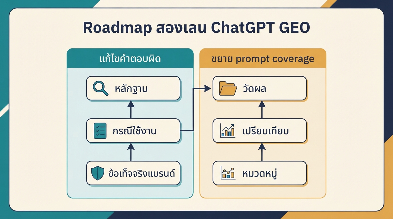 roadmap สองเลนของ ChatGPT GEO