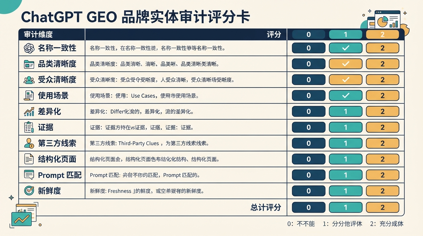 ChatGPT GEO 品牌实体审计评分卡