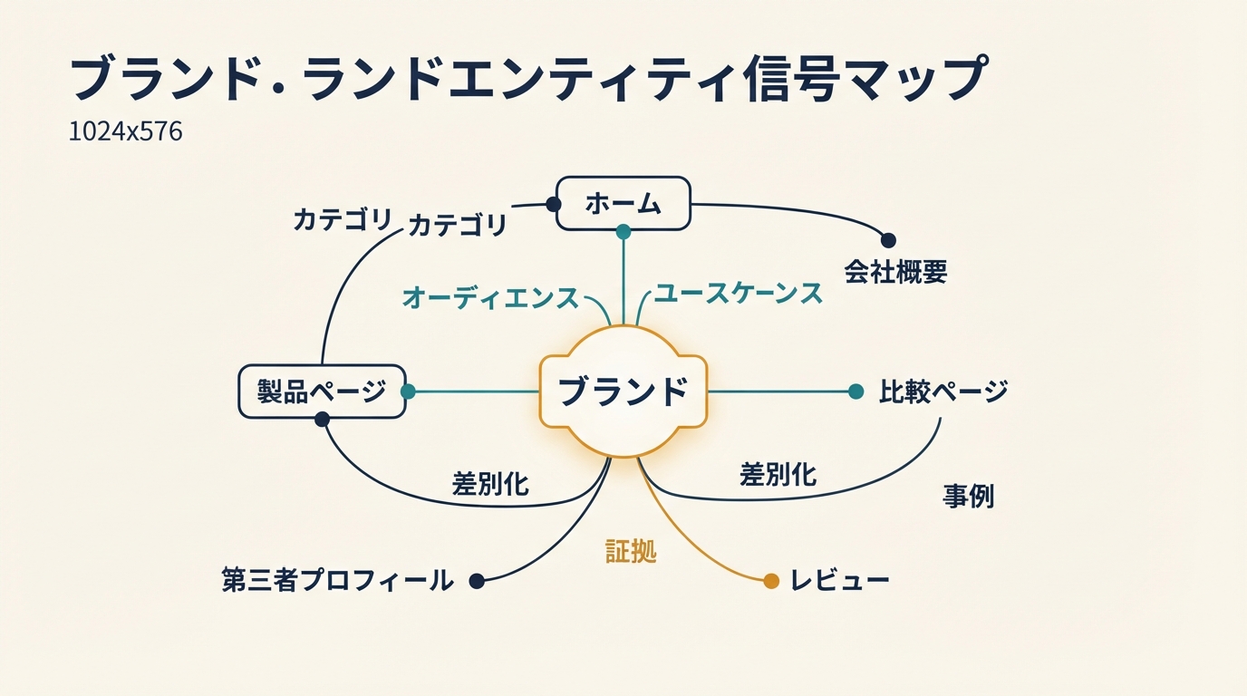 ChatGPT GEO のブランドエンティティ信号マップ