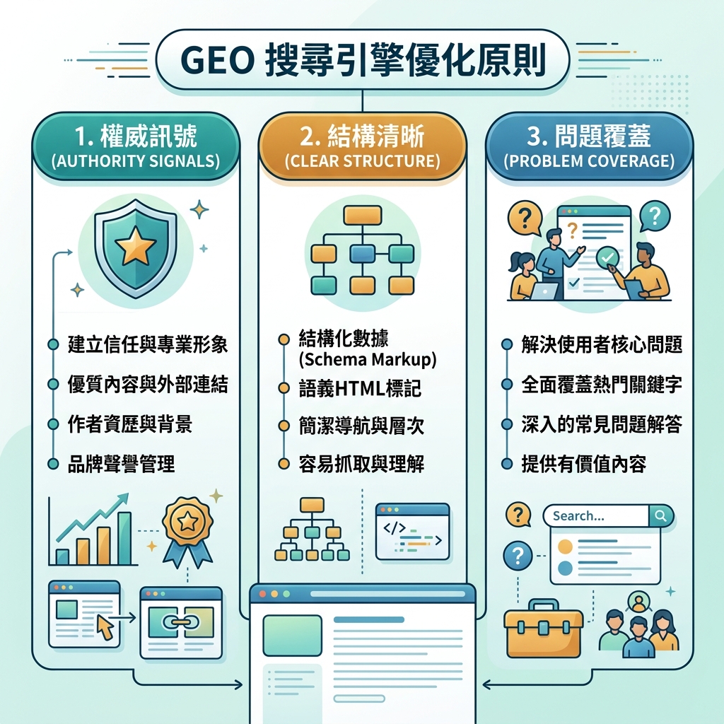 什麼是 Generative Engine Optimization（GEO）的資訊圖