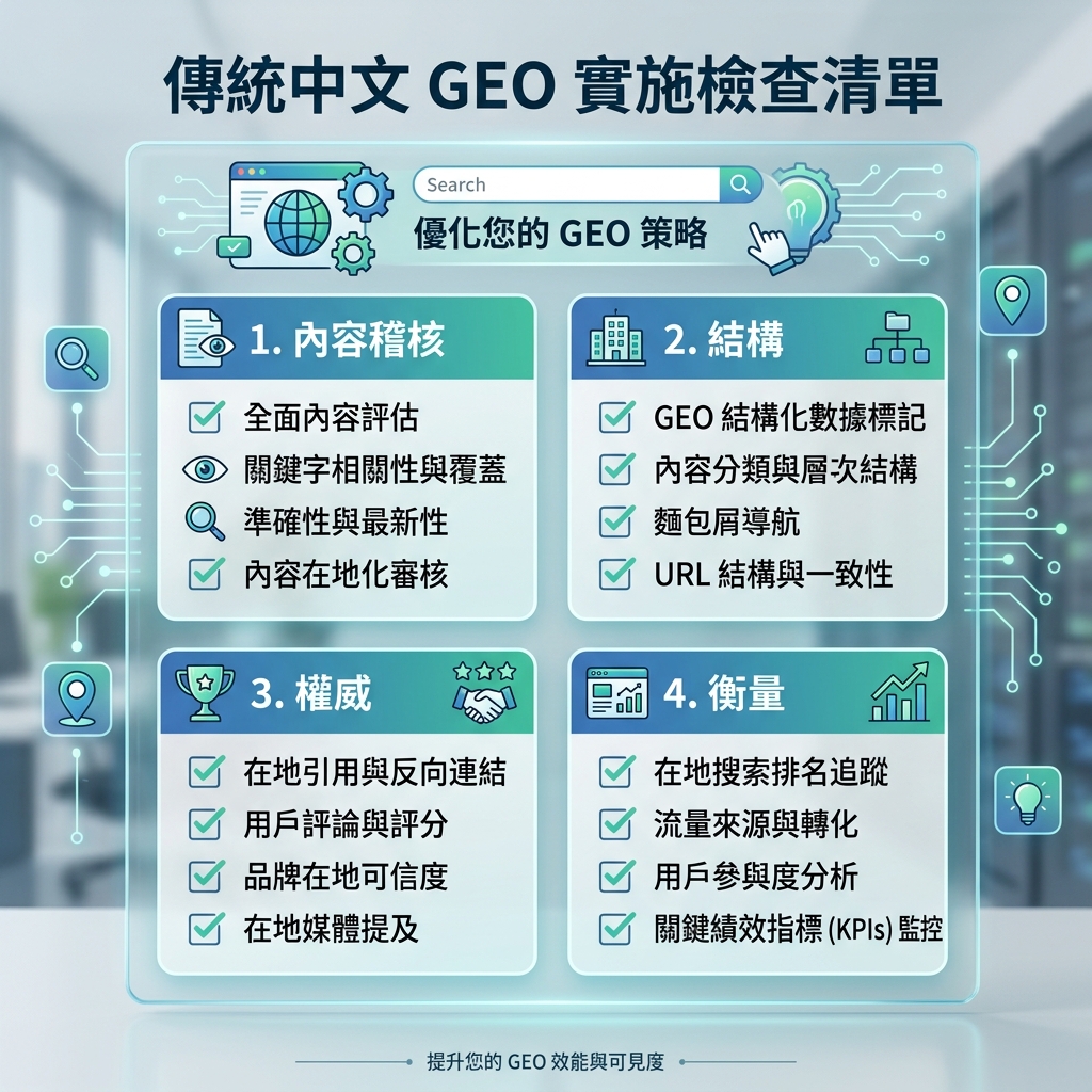 GEO 頁面檢查清單與執行流程