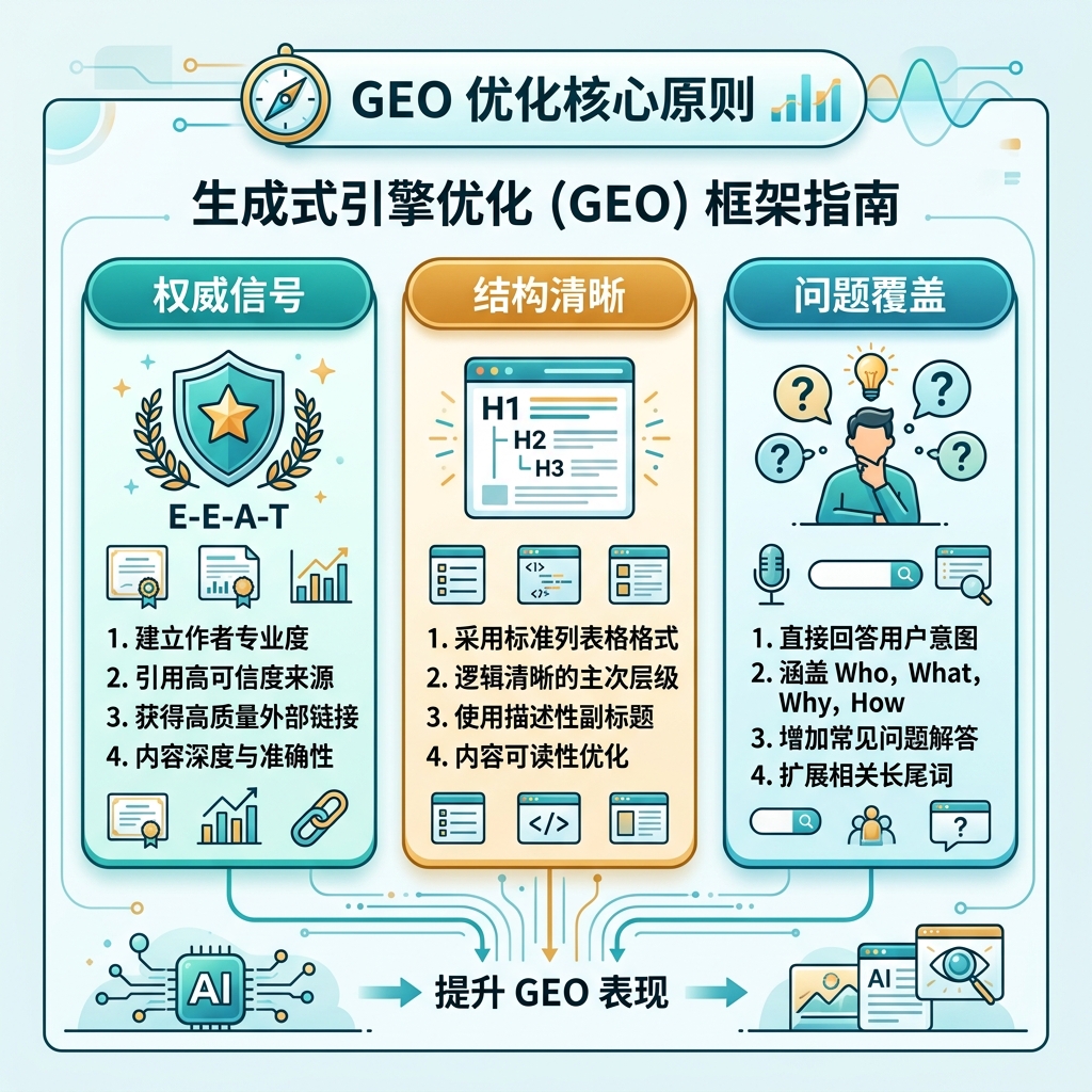 什么是 Generative Engine Optimization（GEO）的信息图