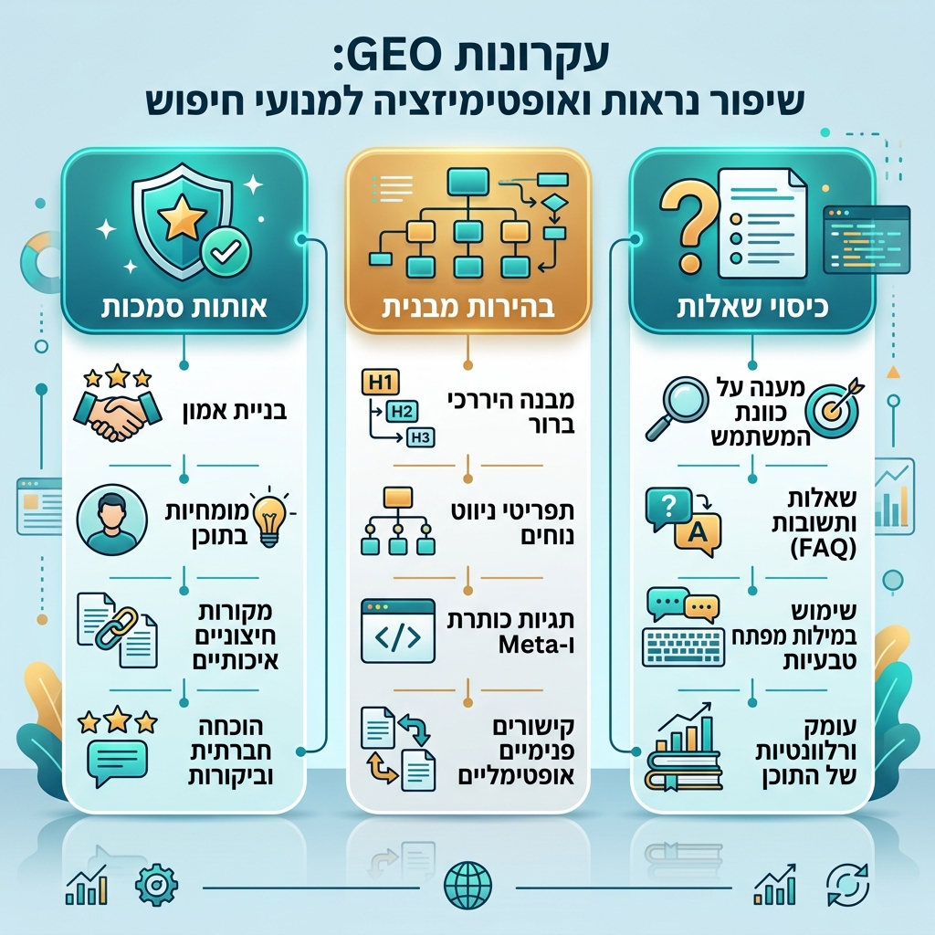 דיאגרמת מידע עבור מהו Generative Engine Optimization ‏(GEO)
