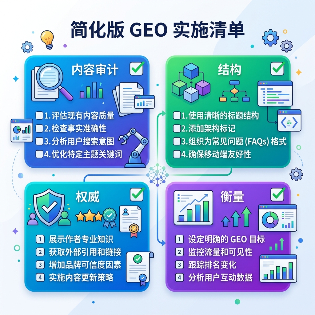 面向 AI 搜索的 GEO 内容执行清单