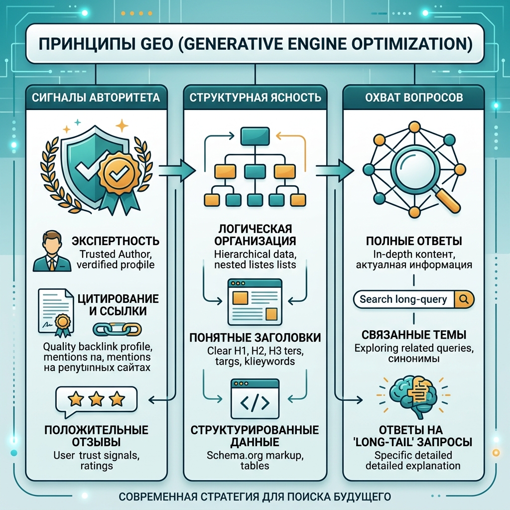 Сравнение SEO, AEO и GEO