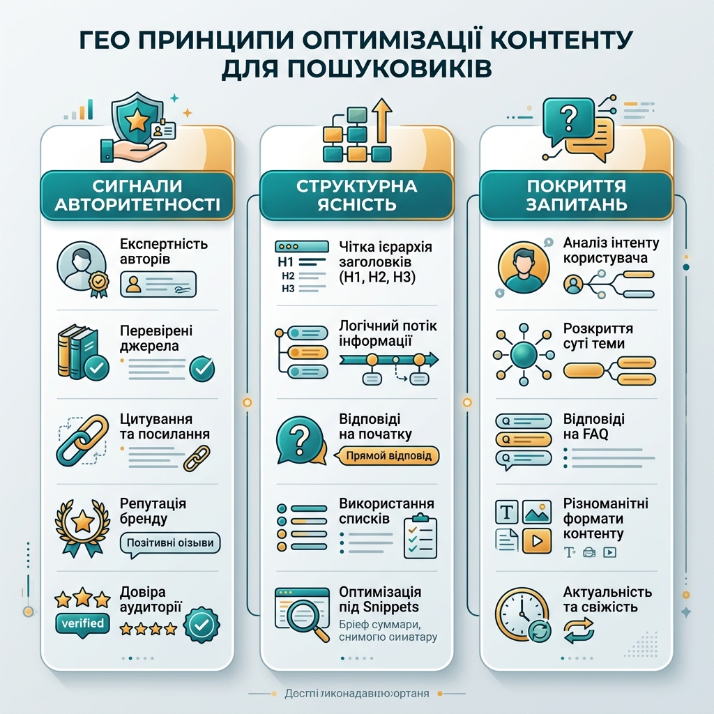 Порівняння SEO, AEO і GEO