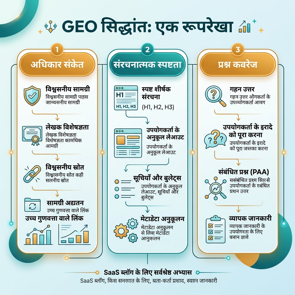 SEO, AEO और GEO की तुलना