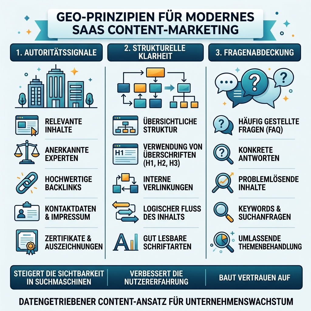 GEO-Zeitstrahl mit vier Phasen von semantischem SEO bis zu agentenbereiten Antworten