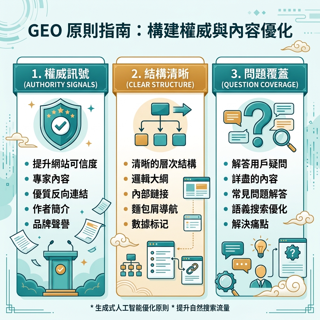 GEO 被解釋为连接品牌知识、可信來源和 AI 答案的可見性层