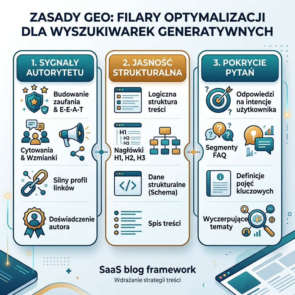 GEO jako warstwa widoczności łącząca wiedzę o marce, zaufane źródła i odpowiedzi AI