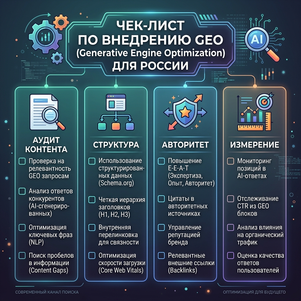 Схема выбора между local SEO и генеративным GEO