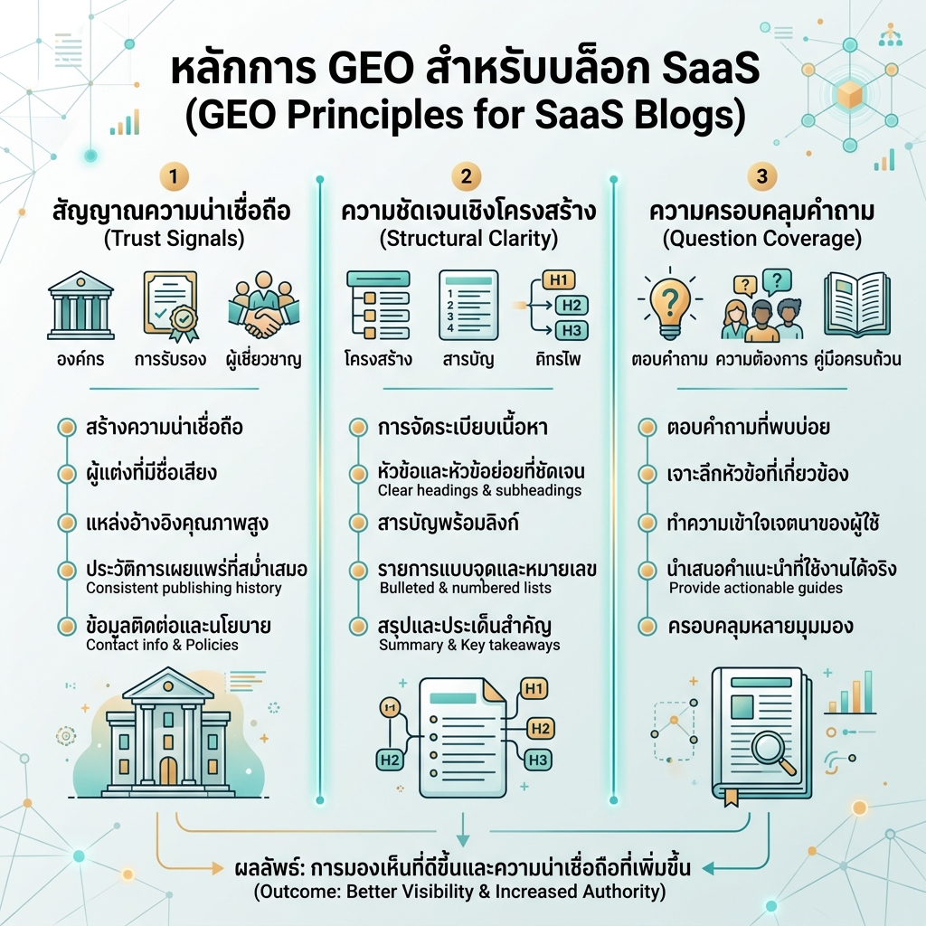 เช็กลิสต์ GEO ในบริบท SEO