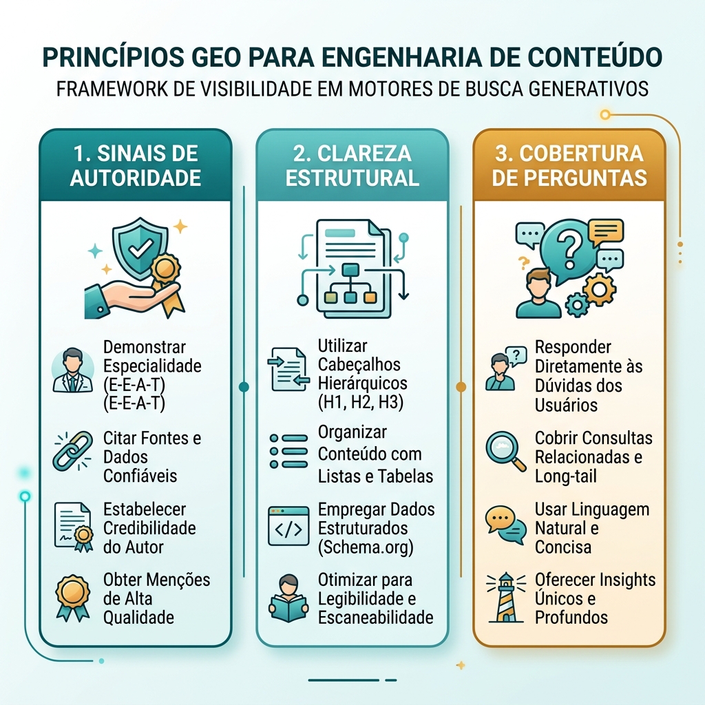 Checklist de GEO en contexto SEO