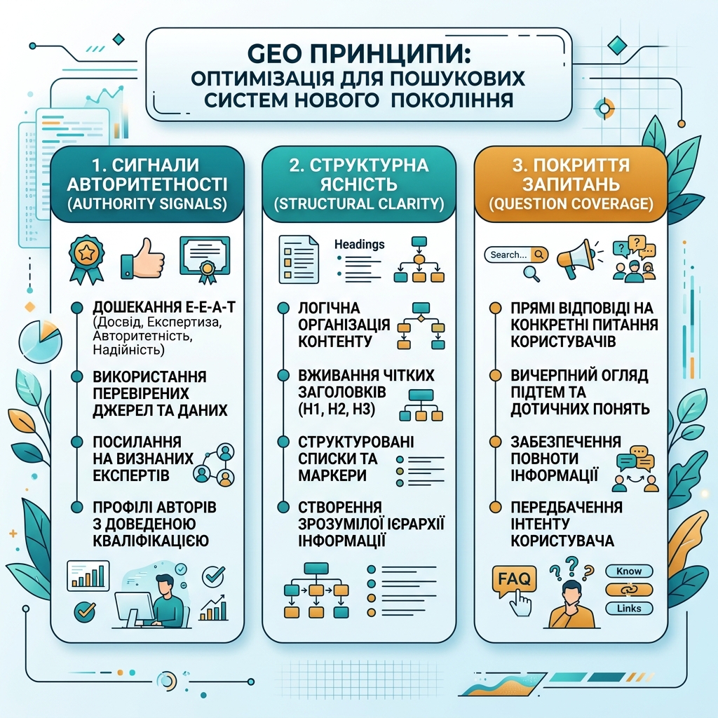 Чекліст GEO у контексті SEO