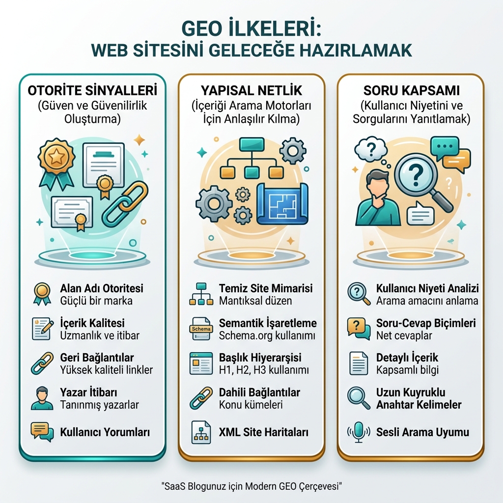 Checklist de GEO en contexto SEO