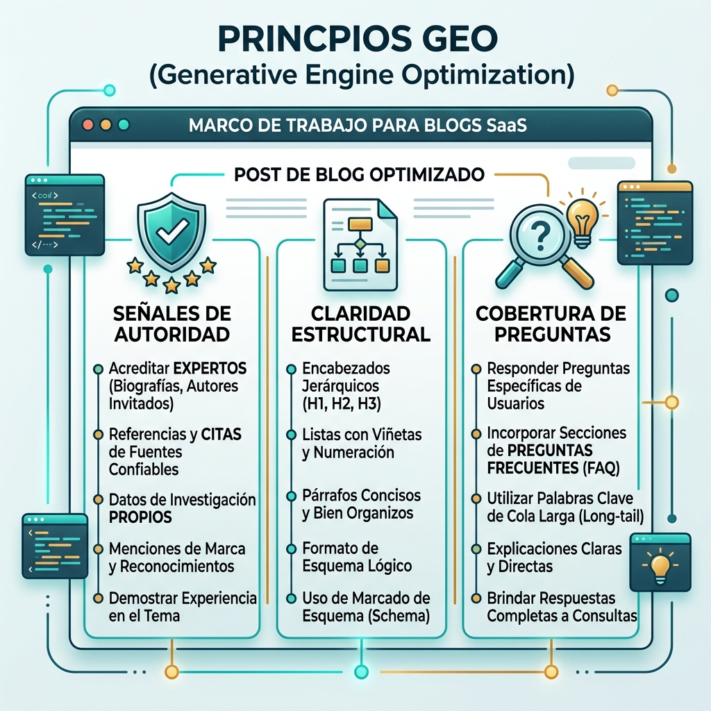 Comparación de SEO, AEO y GEO mostrando qué premia cada sistema