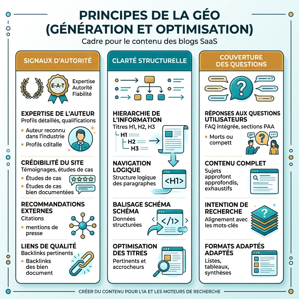 Comparación de SEO, AEO y GEO mostrando qué premia cada sistema