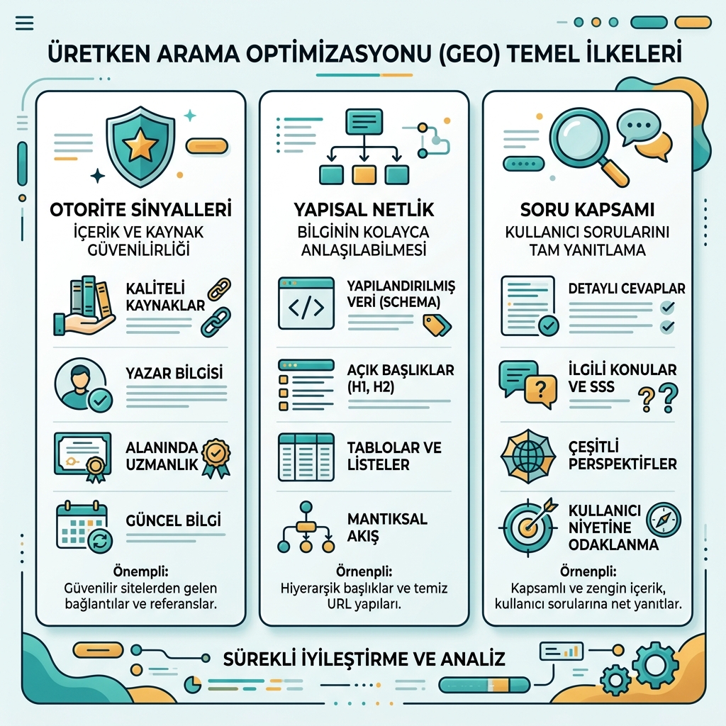 Comparación de SEO, AEO y GEO mostrando qué premia cada sistema