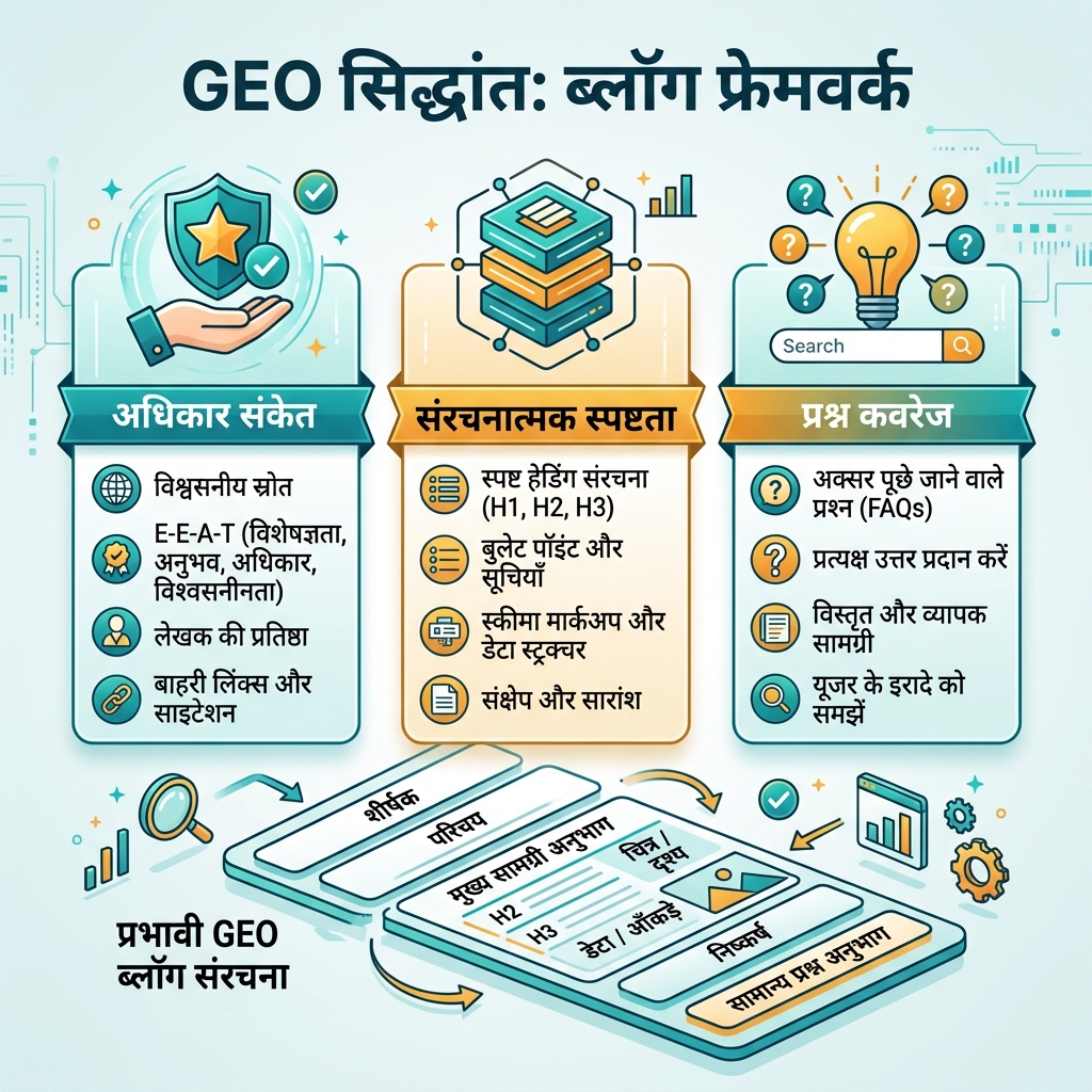 SEO、AEO 和 GEO 对比图，展示每个系统奖励的信号