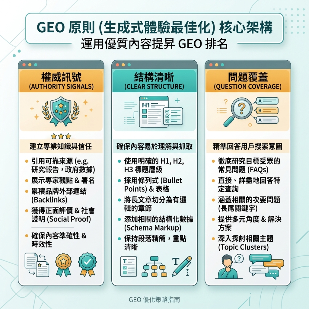 資訊封面，比較 GEO 与 SEO：排名与答案