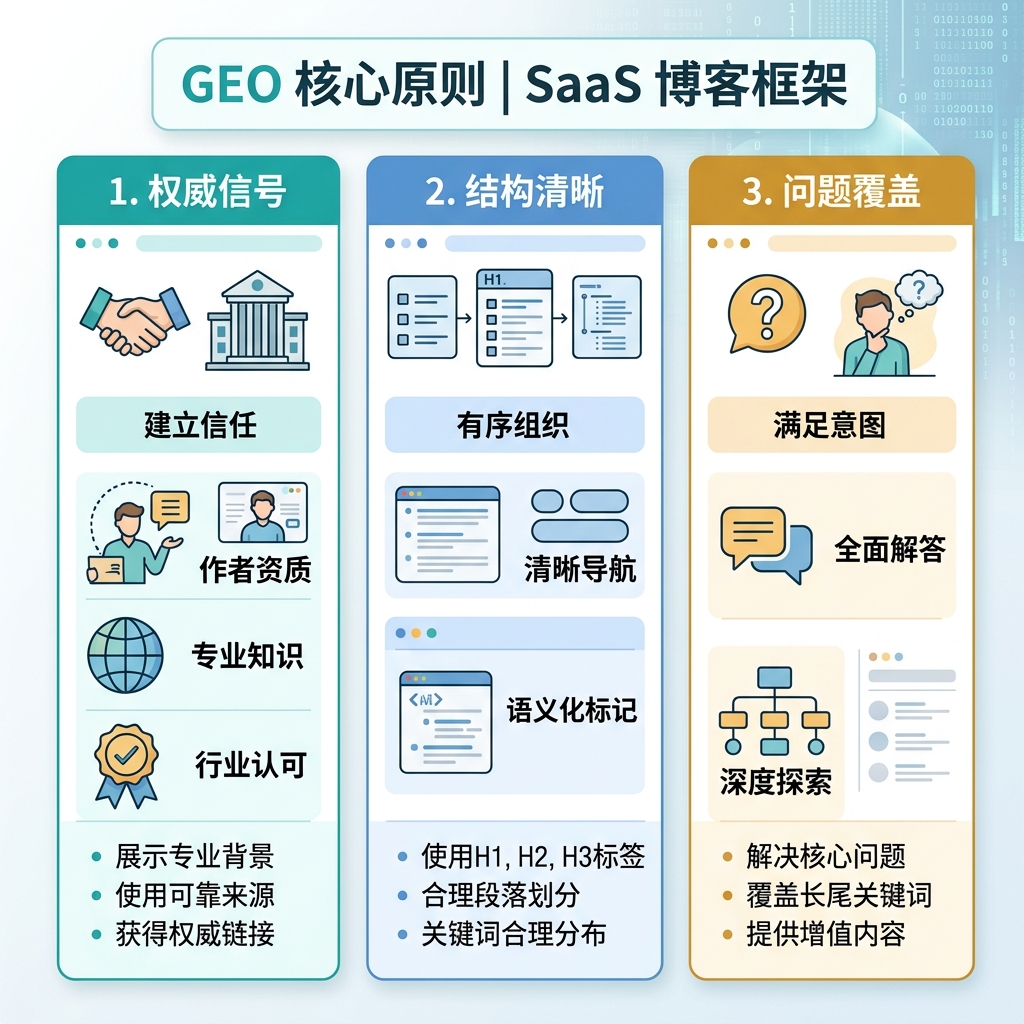 展示 2026 年 SEO 运营闭环的流程图：从测量与访问修复，到意图映射、页面改进、信任建设、内容刷新和 AI 可见性检查