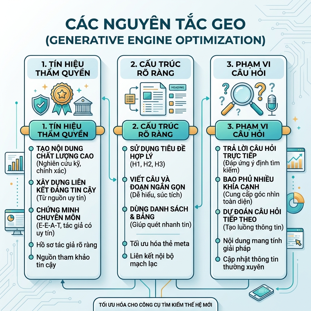 可见性栈示意图，展示技术访问、网站结构、有用内容、实体信任、AI 引用格式和衡量