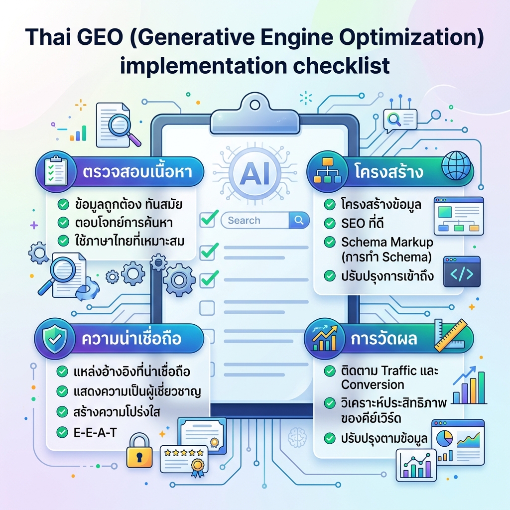 AI 可见性入门清单，包含 sitemap、爬虫访问、直接答案、FAQ、schema、专业性和提及追踪