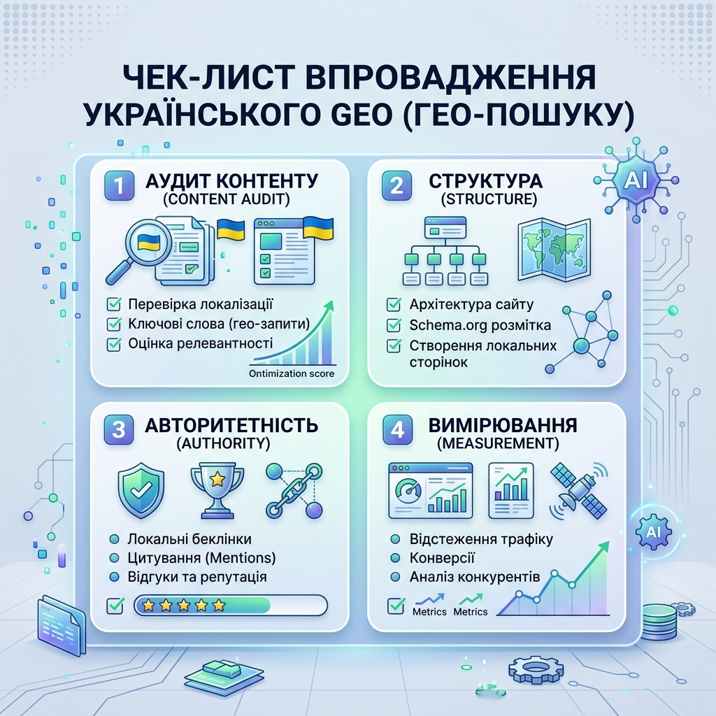AI 可见性入门清单，包含 sitemap、爬虫访问、直接答案、FAQ、schema、专业性和提及追踪