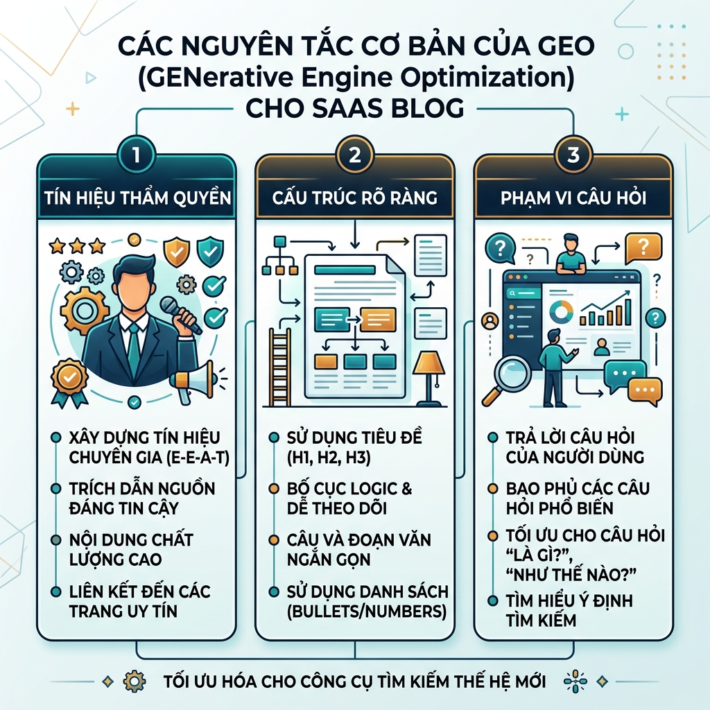 可见性栈示意图，展示技术访问、网站结构、有用内容、实体信任、AI 引用格式和衡量