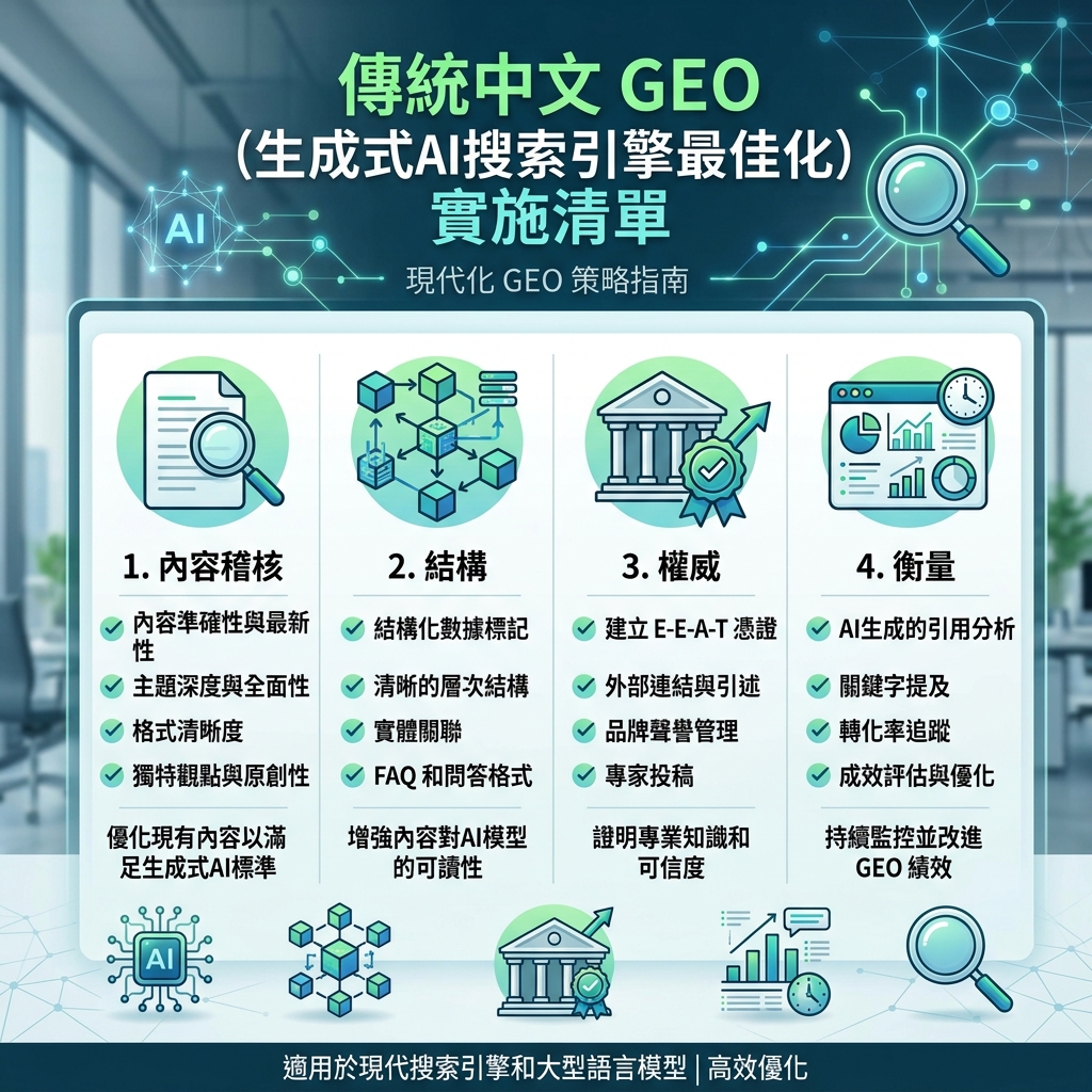 技术 SEO 和 AI 爬虫清单，包含 robots.txt、sitemap、canonical 标签、schema、内链、速度和 AI 爬虫访问