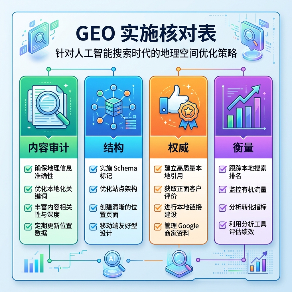 技术 SEO 和 AI 爬虫清单，包含 robots.txt、sitemap、canonical 标签、schema、内链、速度和 AI 爬虫访问