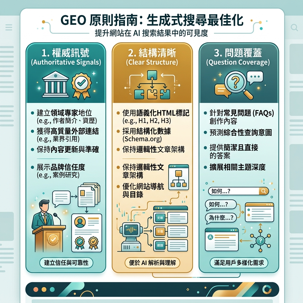 AI 内容偏好闭环，展示可抓取、可理解、可引用、重复提及和 AI 答案阶段