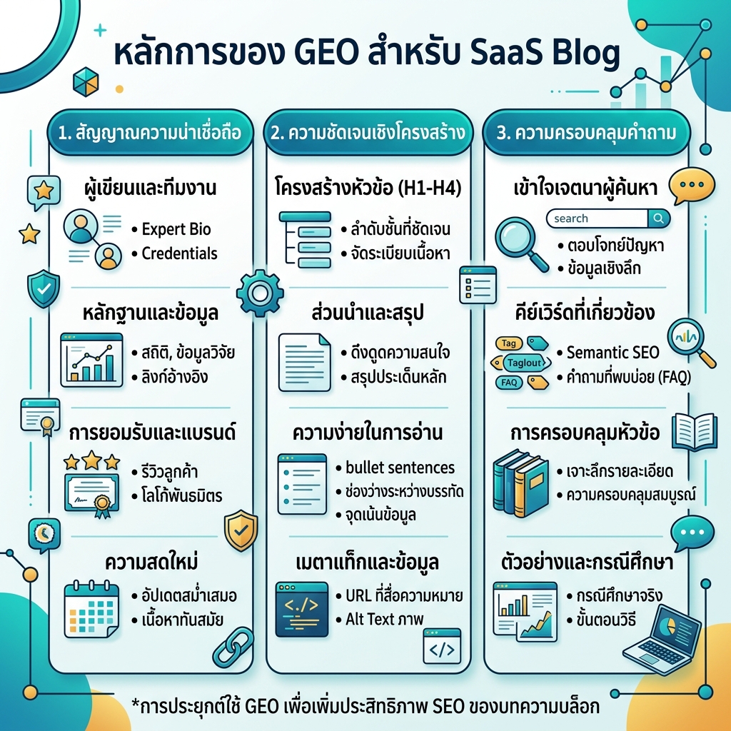SEO 与 GEO 对比图，展示搜索排名输入、检索、生成式答案和以引用为核心的内容信号