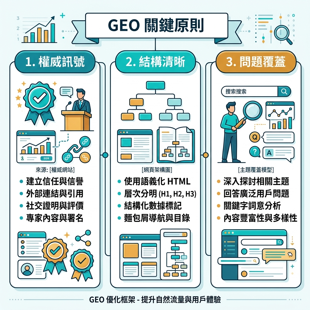 GEO 实施：6 步流程图