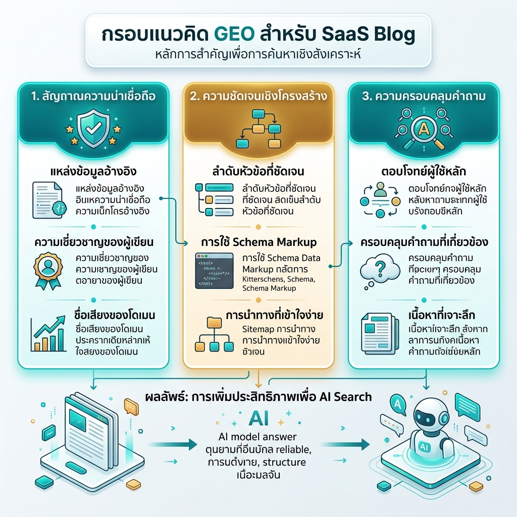 เช็กลิสต์เครื่องมือ GEO และ SEO