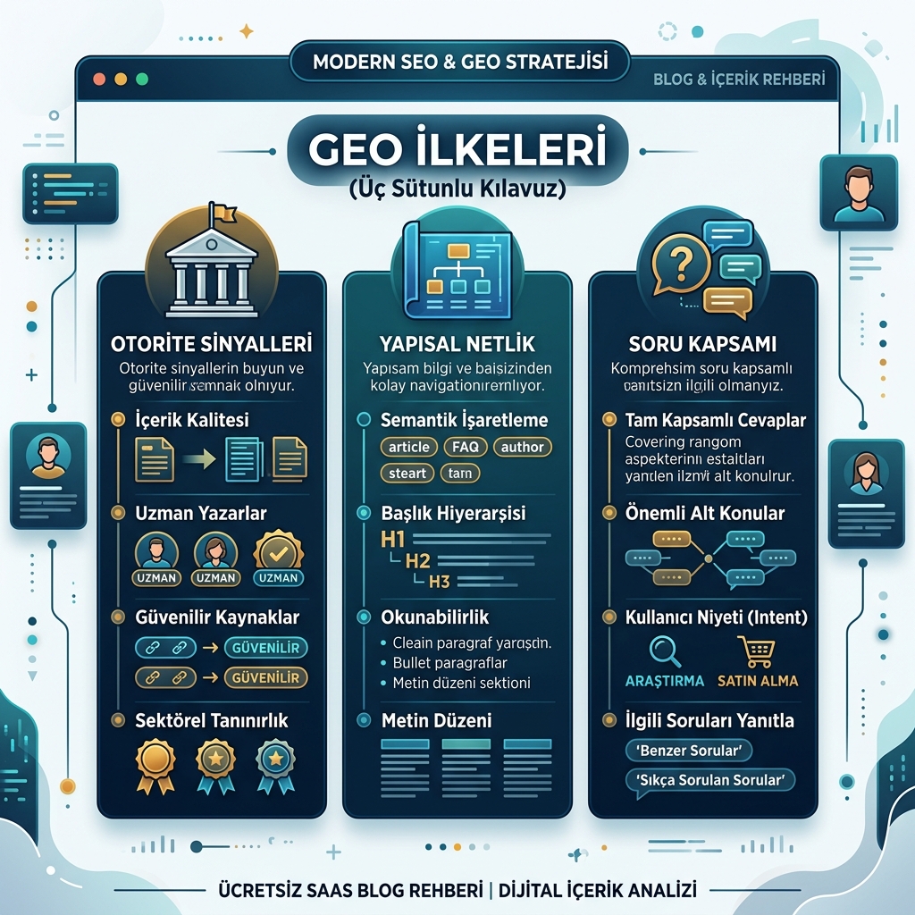 Checklist tools GEO dan SEO