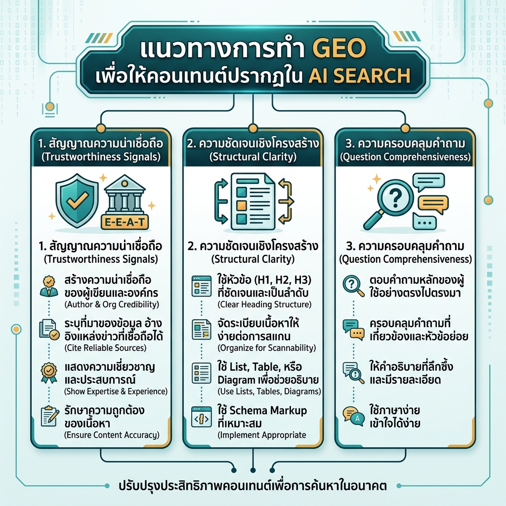 站外 GEO 信任信号地图，展示自有内容如何被第三方提及、评论、社区、合作伙伴页面和专家证据支撑。