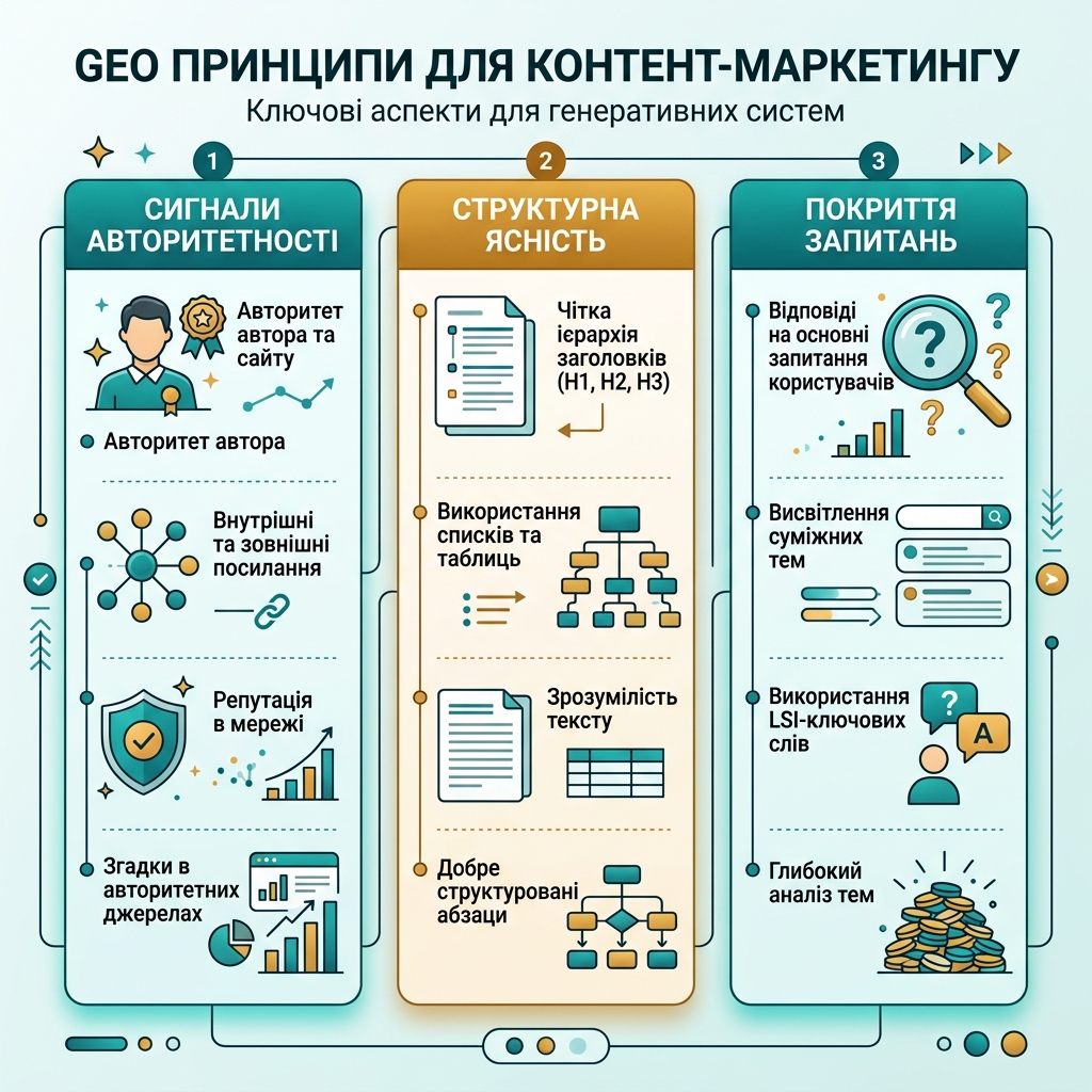 站外 GEO 信任信号地图，展示自有内容如何被第三方提及、评论、社区、合作伙伴页面和专家证据支撑。