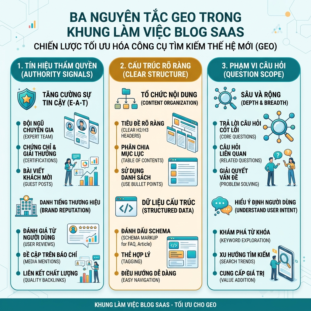 AI 引用准备度栈：访问、指引、证据和重复层共同通向可引用答案