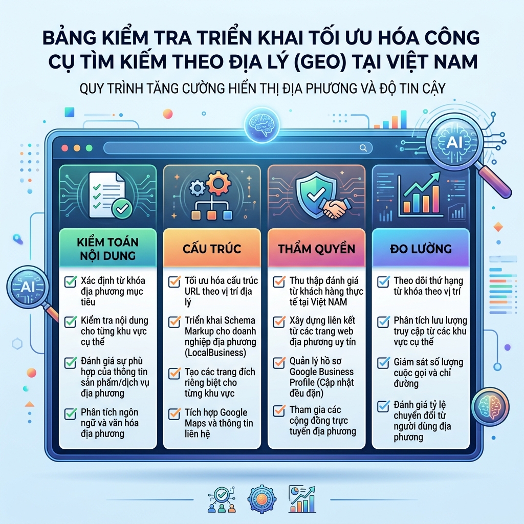 2026 GEO 工作流，包含页面证据、第三方来源、FAQ schema、社区信号和引用追踪